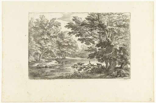 Landscape with a small lake