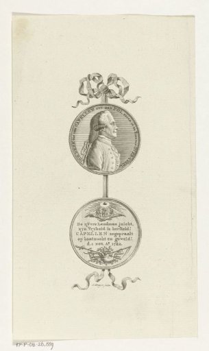Medal with portrait of Johan Derk van der Capellen tot den Pol, 1 November 1782