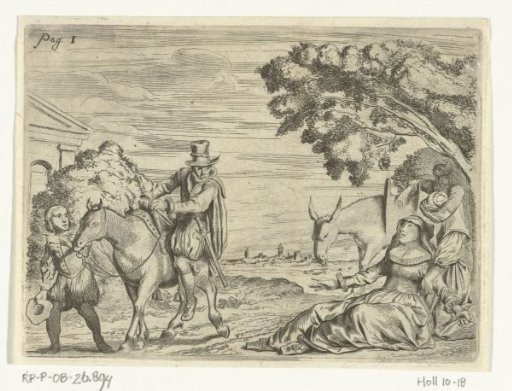 Gusman d'Alfarache on horseback on the way from Seville to Madrid