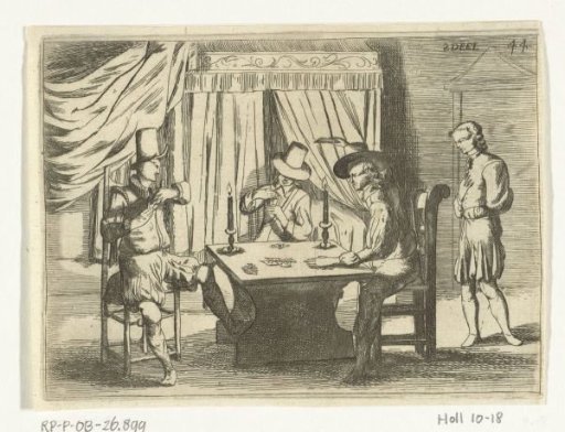 Gusman d'Alfarache and three card players