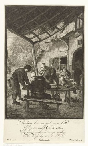 Peasants playing tric-trac