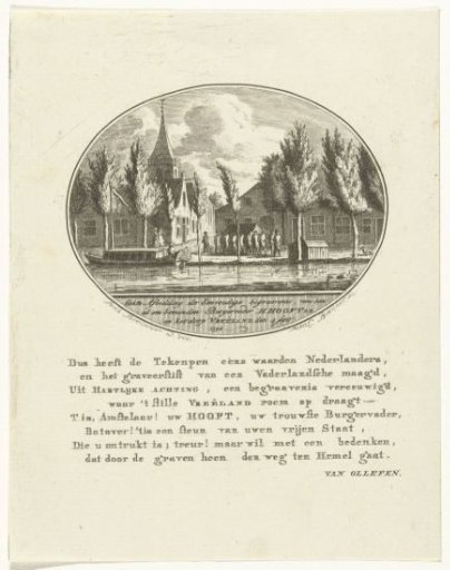 Funeral procession of H. Hooft Dz. at Vreeland, 1794