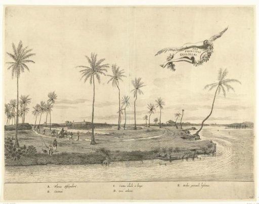 View of Fort Prins Willem at Affogados, ca. 1636-1644