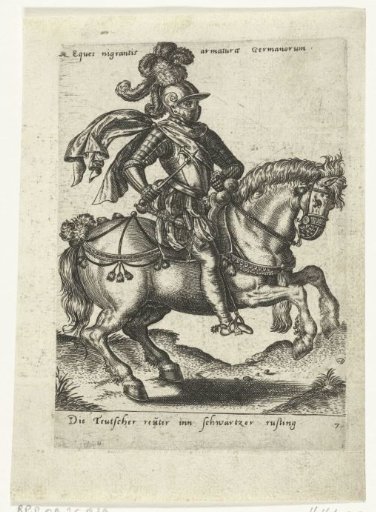 German rider in black armour