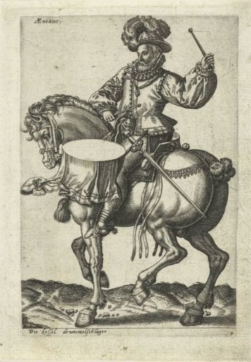 German drummer on horseback
