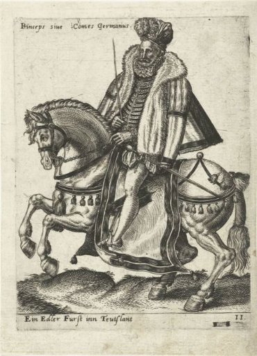 German ruler on horseback
