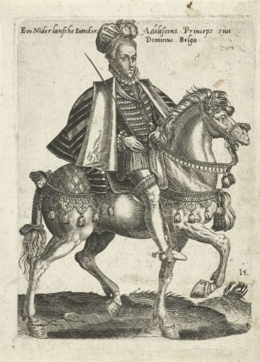 Dutch squire on horseback