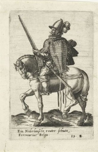 Dutch rider with musket