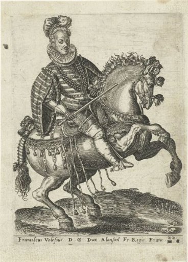 Portrait of François, Duke of Anjou on horseback