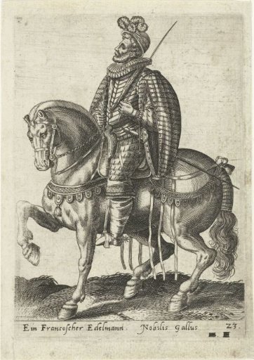 French nobleman on horseback