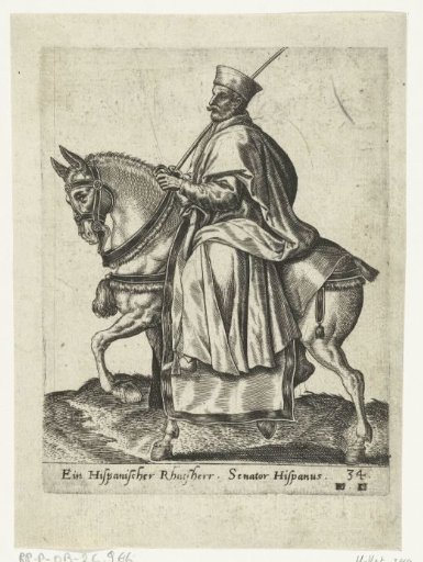 Spanish councillor on horseback