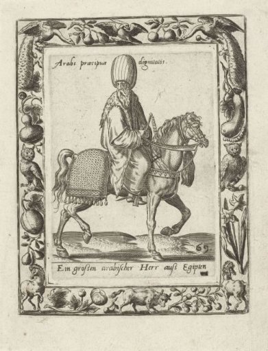 Arab man on horseback