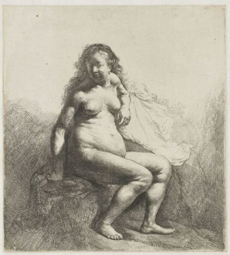 Naked Woman on a Mound