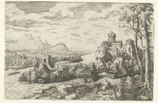 Landscape with a River and a Castle on a Hill