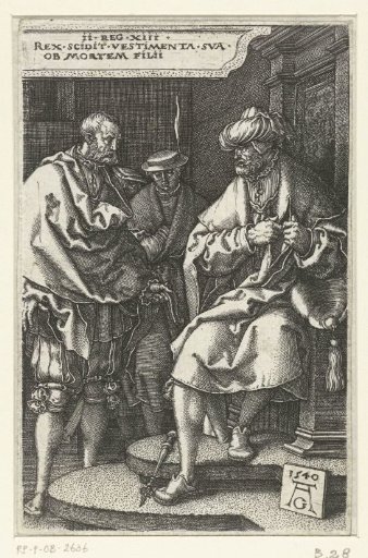 David Tears His Mantle