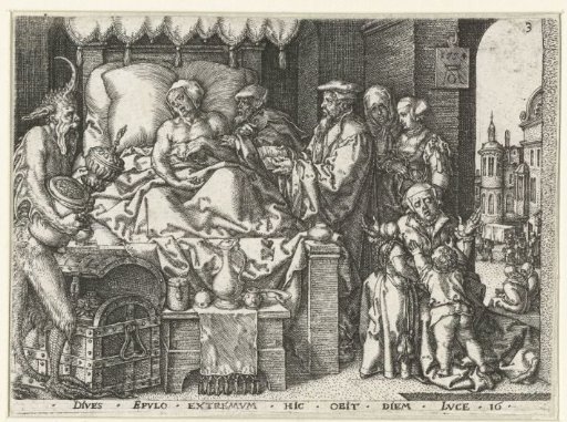 The Rich Man on His Deathbed