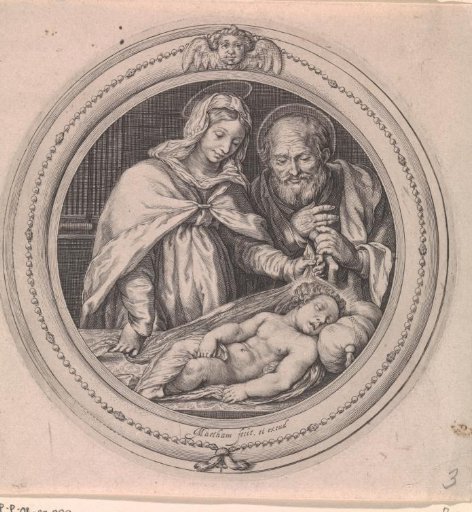 Mary and Joseph with the Sleeping Child Jesus