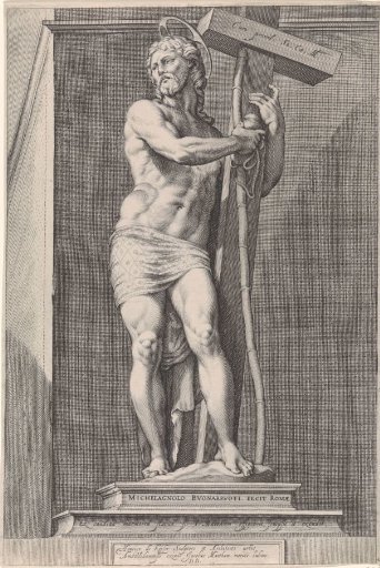 Staande Christus met kruis