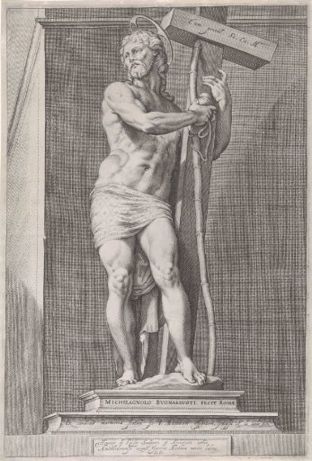 Staande Christus met kruis