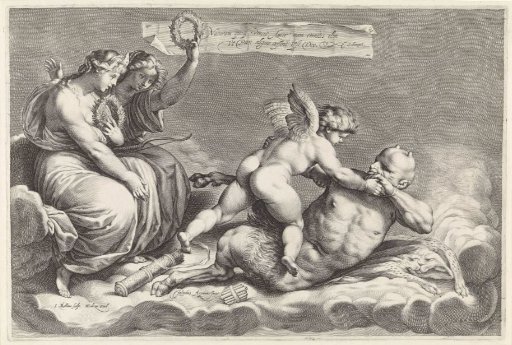 Amor subdues Pan (Omnia vincit Amor)