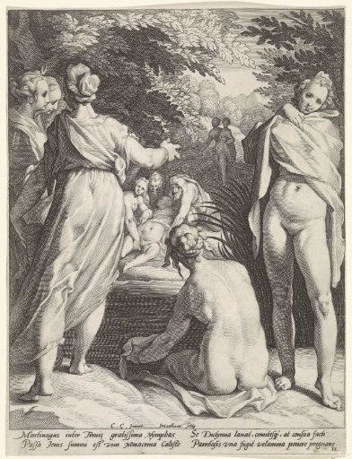 Diana's nymphs discover the pregnancy of Callisto