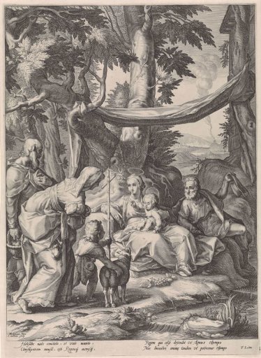 Holy Family with Elizabeth, Zacharias and the child John the Baptist