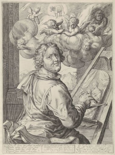 St. Luke painting the portrait of Mary