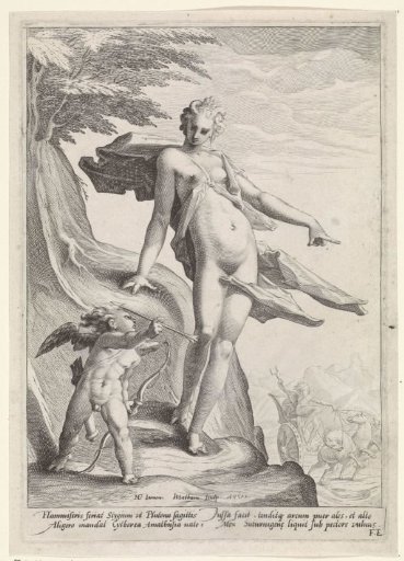 Venus Having Cupid Shoot an Arrow at Pluto