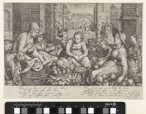 Market Scene with the Parable of the Labourers in the Vineyard