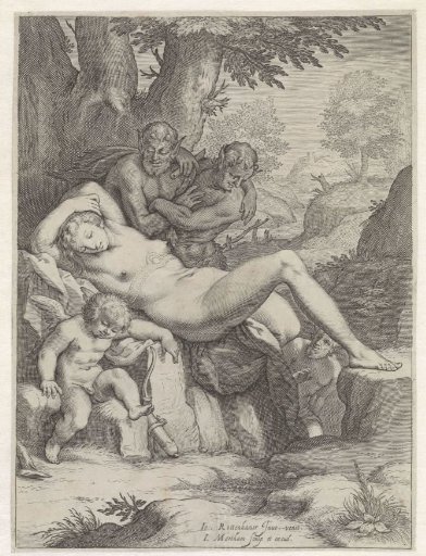 Sleeping Venus Spied Upon by Satyrs