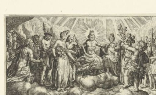 Bacchus Offers Wine to Jupiter