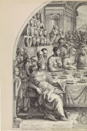 The Wedding at Cana, left sheet