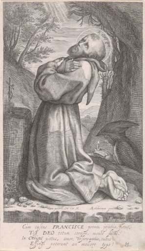 St. Francis praying