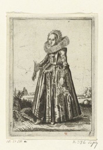 Elegant lady with handkerchief