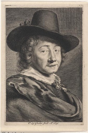 Self-portrait of Cornelis Visscher
