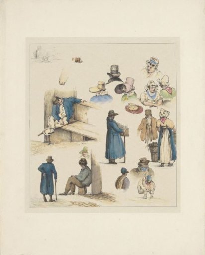 Figure studies (first sheet), 1833