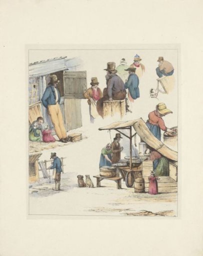 Figure studies (second sheet), 1833