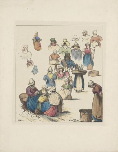 Figure studies (third sheet), 1833