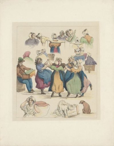 Figure studies (fifth sheet), 1833