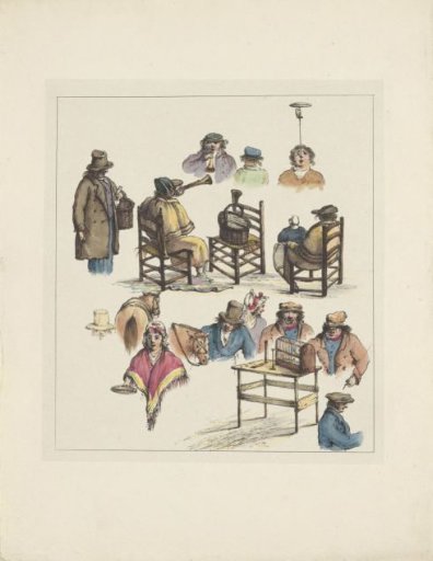 Figure studies (sixth sheet), 1833