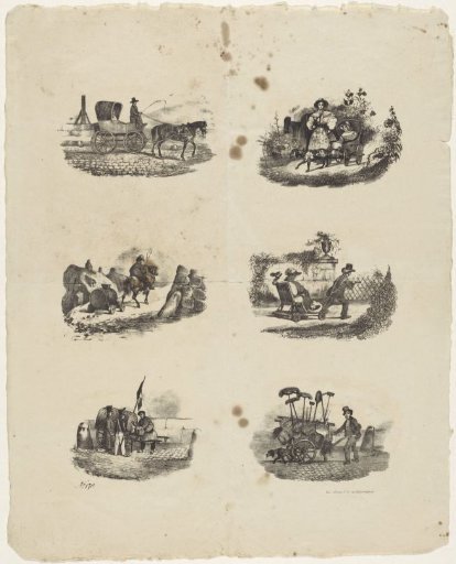Six Scenes with Carriage or Cart