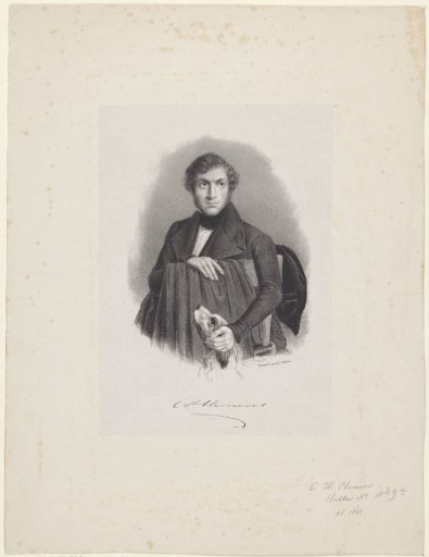 Portrait of Writer Christiaan Hendrik Clemens