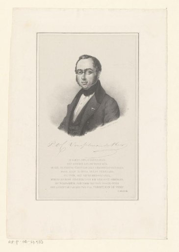Portrait of Professor Pieter Otto Coenraad Vorsselman de Heer