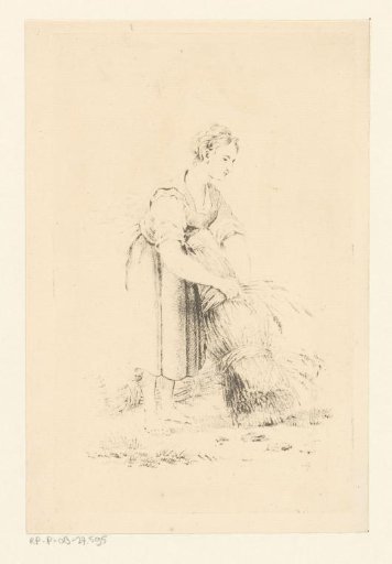 Woman with a sheaf of corn