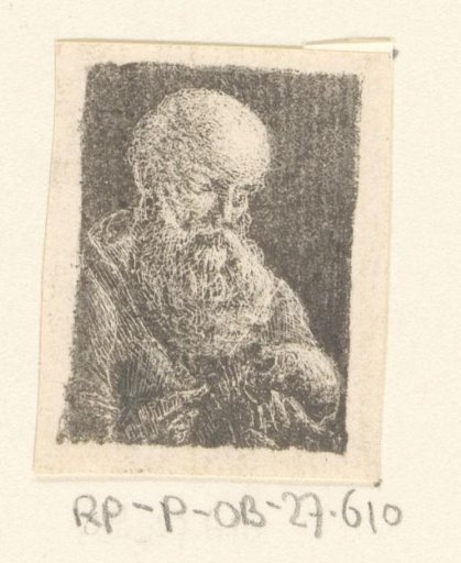 Old Man with a Skull