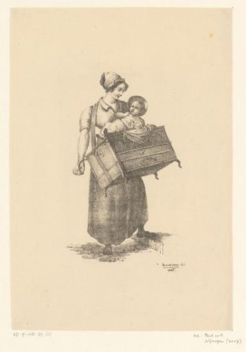Woman with an Organ and Child