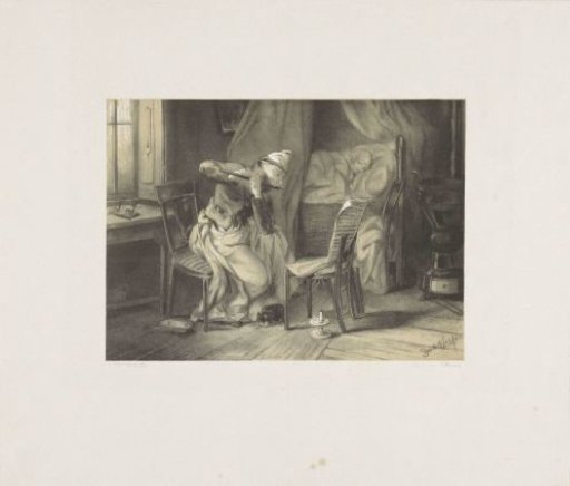 Flute Player and Sick Woman