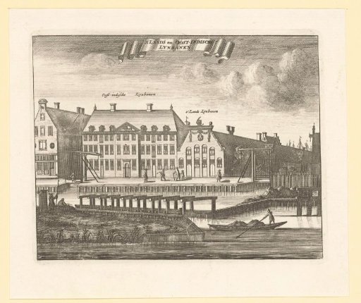 View of the rope walks of the VOC and the Admiralty at Oostenburg, Amsterdam