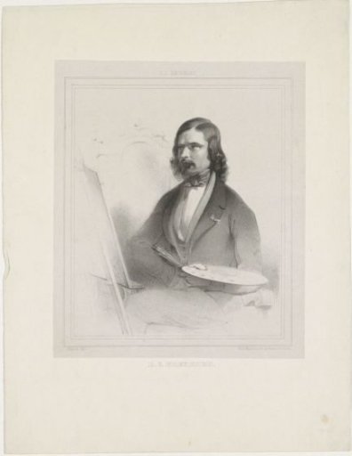 Portrait of Barend Cornelis Koekkoek