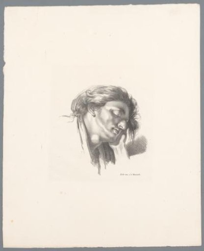 Head of a sleeping man